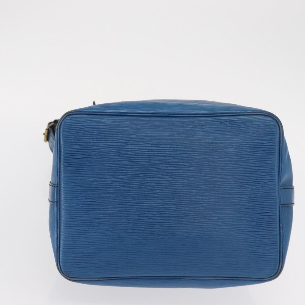 Authentic LOUIS VUITTON Epi Petit Noe Shoulder Bag Blue M44105 LV - Picture 12 of 16